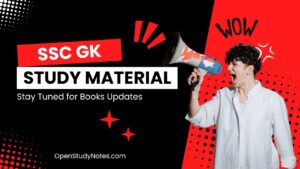 SSC GK Study Material PDF Download