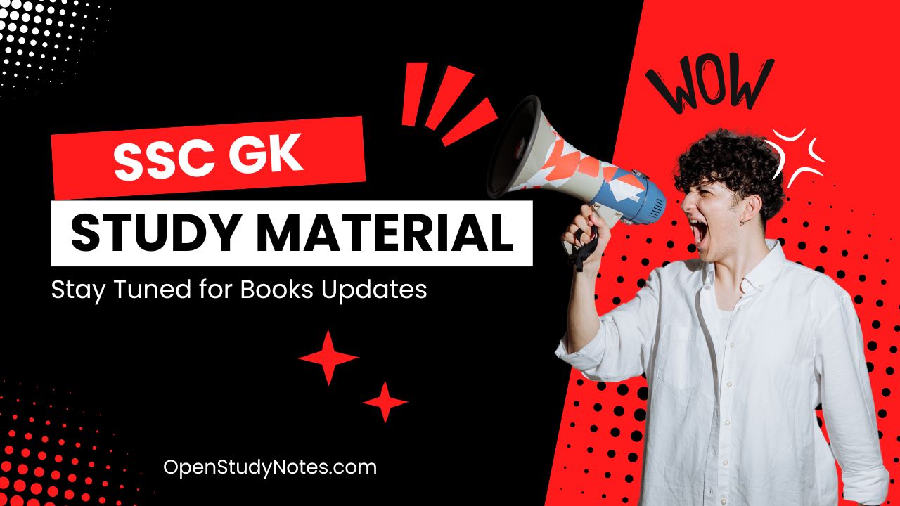 SSC GK Study Material PDF Download