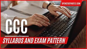 CCC Syllabus 2024 and Exam Pattern, CCC Syllabus and Exam Pattern