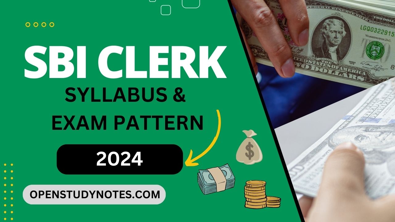 SBI Clerk Syllabus 2024 With Exam Pattern For Prelims and Mains