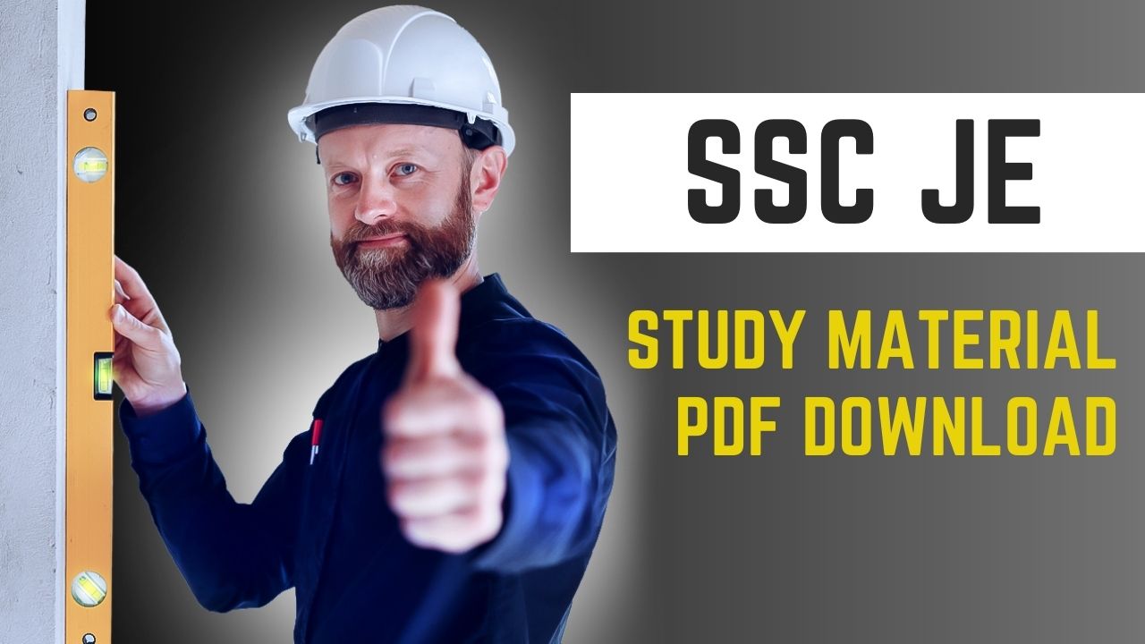 SSC JE Study Material PDF Download