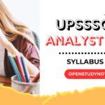 UPSSSC Junior Analyst Syllabus 2024 and Exam Pattern