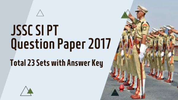 Jssc SI PT question paper