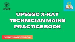 UPSSSC X-Ray Technician Mains Practice Book